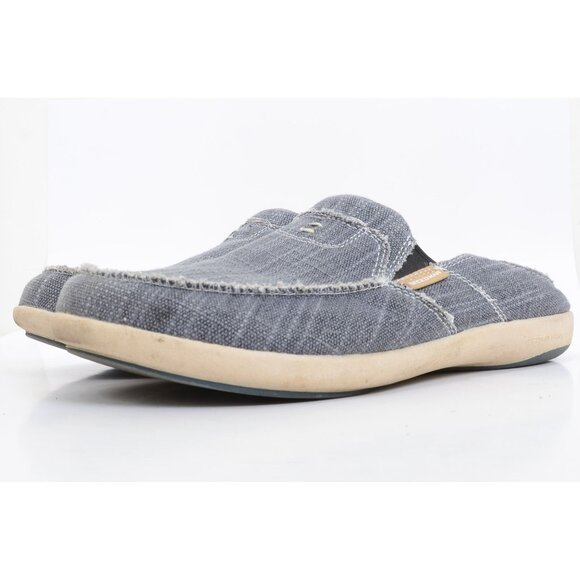 Gecko Man Mens 12 Slip On Canvas Loafers Arch Support Orthopedic Boat Shoes Blue - Picture 6 of 9